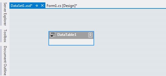 DataTable in Dataset 
